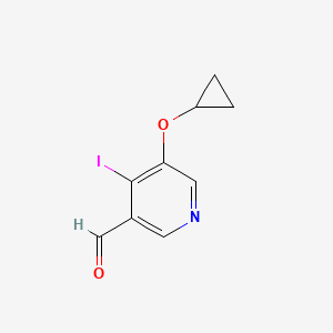 molecular formula C9H8INO2 B14812530 5-Cyclopropoxy-4-iodonicotinaldehyde 