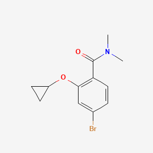 4-Bromo-2-cyclopropoxy-N,N-dimethylbenzamide