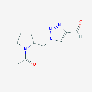 1-((1-acetylpyrrolidin-2-yl)methyl)-1H-1,2,3-triazole-4-carbaldehyde