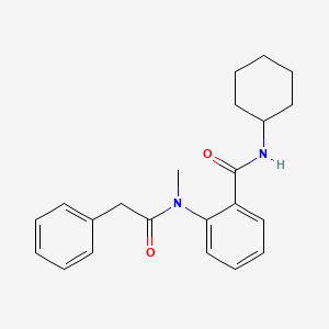 N-cyclohexyl-2-[methyl(phenylacetyl)amino]benzamide