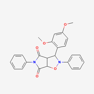 3-(2,4-dimethoxyphenyl)-2,5-diphenyldihydro-2H-pyrrolo[3,4-d][1,2]oxazole-4,6(3H,5H)-dione