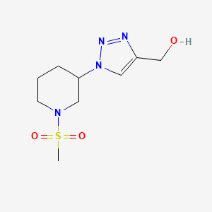 (1-(1-(methylsulfonyl)piperidin-3-yl)-1H-1,2,3-triazol-4-yl)methanol
