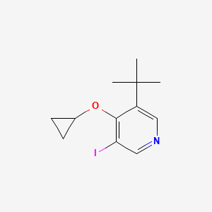 3-Tert-butyl-4-cyclopropoxy-5-iodopyridine