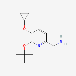 (6-Tert-butoxy-5-cyclopropoxypyridin-2-YL)methanamine