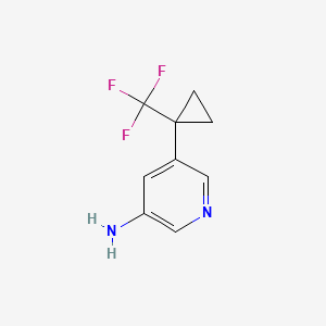 5-(1-(Trifluoromethyl)cyclopropyl)pyridin-3-amine