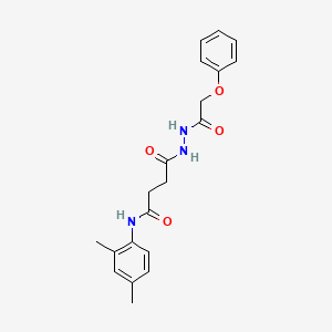 N-(2,4-dimethylphenyl)-4-oxo-4-[2-(phenoxyacetyl)hydrazinyl]butanamide