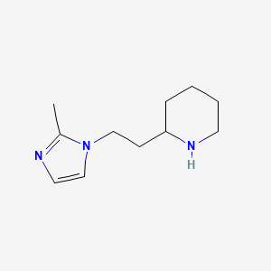 2-[2-(2-methyl-1H-imidazol-1-yl)ethyl]piperidine