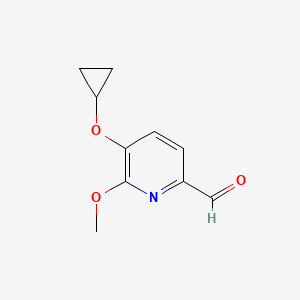 5-Cyclopropoxy-6-methoxypicolinaldehyde