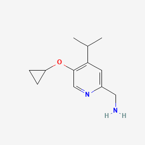 (5-Cyclopropoxy-4-isopropylpyridin-2-YL)methanamine