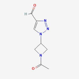 molecular formula C8H10N4O2 B1481266 1-(1-acetylazetidin-3-yl)-1H-1,2,3-triazole-4-carbaldehyde CAS No. 2092561-87-8