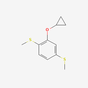 (2-Cyclopropoxy-1,4-phenylene)bis(methylsulfane)