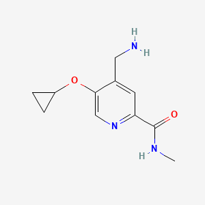 4-(Aminomethyl)-5-cyclopropoxy-N-methylpicolinamide