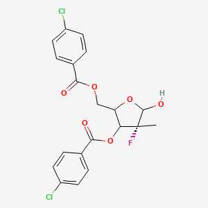 (2R,3R,4R,5R)-2-[(4-chlorobenzoyloxy)methyl]-4-fluoro-5-hydroxy-4-methyloxolan-3-yl 4-chlorobenzoate