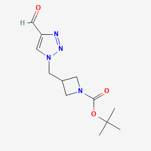 tert-butyl 3-((4-formyl-1H-1,2,3-triazol-1-yl)methyl)azetidine-1-carboxylate