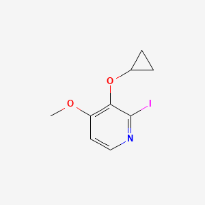 molecular formula C9H10INO2 B14812708 3-Cyclopropoxy-2-iodo-4-methoxypyridine 