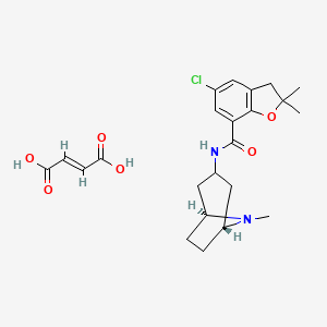 molecular formula C23H29ClN2O6 B14812719 Zatosetron (maleate) 