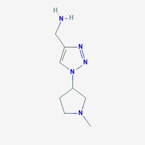 molecular formula C8H15N5 B1481272 (1-(1-methylpyrrolidin-3-yl)-1H-1,2,3-triazol-4-yl)methanamine CAS No. 2090582-72-0