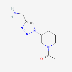 1-(3-(4-(aminomethyl)-1H-1,2,3-triazol-1-yl)piperidin-1-yl)ethan-1-one