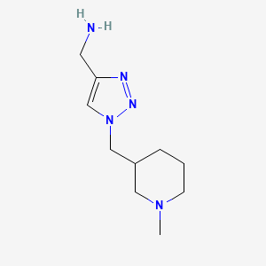 molecular formula C10H19N5 B1481274 (1-((1-methylpiperidin-3-yl)methyl)-1H-1,2,3-triazol-4-yl)methanamine CAS No. 2003729-13-1