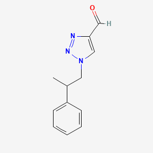 1-(2-phenylpropyl)-1H-1,2,3-triazole-4-carbaldehyde