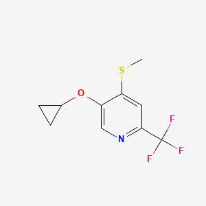 5-Cyclopropoxy-4-(methylthio)-2-(trifluoromethyl)pyridine