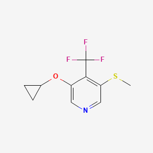 3-Cyclopropoxy-5-(methylthio)-4-(trifluoromethyl)pyridine