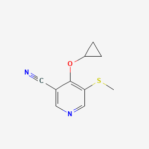 4-Cyclopropoxy-5-(methylthio)nicotinonitrile