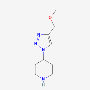 molecular formula C9H16N4O B1481277 4-(4-(methoxymethyl)-1H-1,2,3-triazol-1-yl)piperidine CAS No. 2091159-43-0