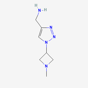 (1-(1-methylazetidin-3-yl)-1H-1,2,3-triazol-4-yl)methanamine