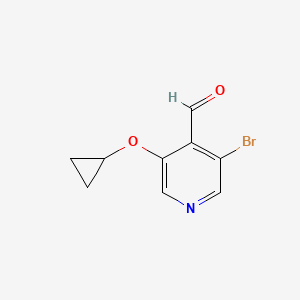 3-Bromo-5-cyclopropoxyisonicotinaldehyde