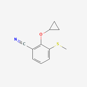 2-Cyclopropoxy-3-(methylthio)benzonitrile