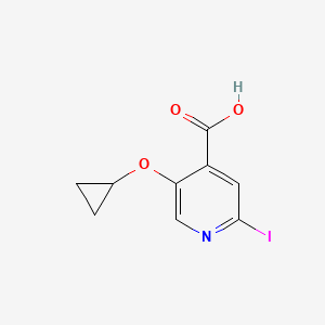 5-Cyclopropoxy-2-iodoisonicotinic acid