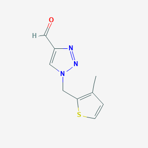 1-((3-methylthiophen-2-yl)methyl)-1H-1,2,3-triazole-4-carbaldehyde