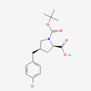 (2R,4R)-1-Boc-4-(4-bromobenzyl)-pyrrolidine-2-carboxylicacid