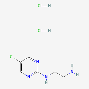 molecular formula C6H11Cl3N4 B1481292 N1-(5-chloropyrimidin-2-yl)ethane-1,2-diamine dihydrochloride CAS No. 2097979-95-6