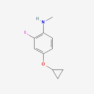 4-Cyclopropoxy-2-iodo-N-methylaniline