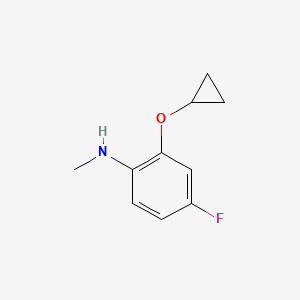 2-Cyclopropoxy-4-fluoro-N-methylaniline