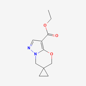 Ethyl spiro[cyclopropane-1,6'-pyrazolo[5,1-b][1,3]oxazine]-3'-carboxylate