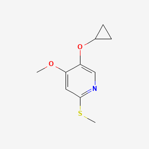 5-Cyclopropoxy-4-methoxy-2-(methylthio)pyridine