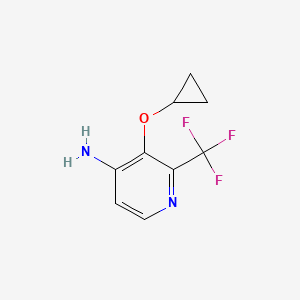 3-Cyclopropoxy-2-(trifluoromethyl)pyridin-4-amine