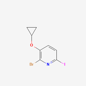 2-Bromo-3-cyclopropoxy-6-iodopyridine