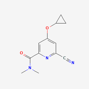 6-Cyano-4-cyclopropoxy-N,N-dimethylpicolinamide