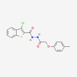 3-chloro-N'-[(4-methylphenoxy)acetyl]-1-benzothiophene-2-carbohydrazide