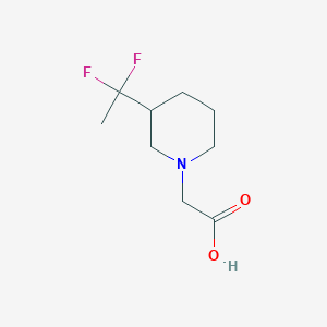 2-(3-(1,1-Difluoroethyl)piperidin-1-yl)acetic acid
