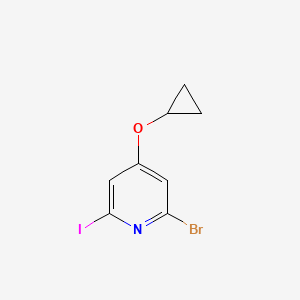 2-Bromo-4-cyclopropoxy-6-iodopyridine