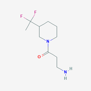 3-Amino-1-(3-(1,1-difluoroethyl)piperidin-1-yl)propan-1-one