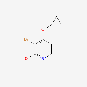 3-Bromo-4-cyclopropoxy-2-methoxypyridine