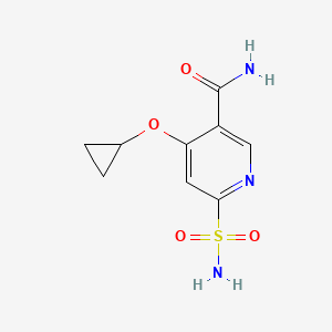 4-Cyclopropoxy-6-sulfamoylnicotinamide