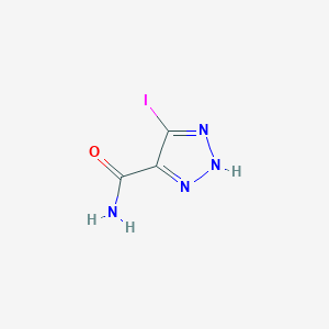 molecular formula C3H3IN4O B14813094 5-Iodo-1h-1,2,3-triazole-4-carboxamide CAS No. 7229-18-7