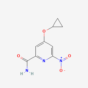 4-Cyclopropoxy-6-nitropicolinamide